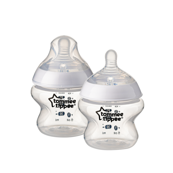Tommee Tippee Closer to Nature® 150ml PP 奶瓶 (配新乳感超柔軟慢流量奶嘴) 兩個裝