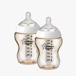  Tommee Tippee Closer to Nature® 260ml PPSU奶瓶 (配新乳感超柔軟中流量奶嘴) 兩個裝 422754