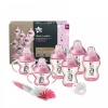 Tommee Tippee closer to nature® PP 印花奶瓶套裝 -配新乳感超柔軟奶嘴-Pink