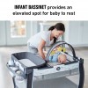 Graco - Pack’n Play Anywhere Dreamer 舒適嬰幼兒多用途安撫游戲床連尿片更換台 – 河馬