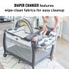 Graco - Pack’n Play Anywhere Dreamer 舒適嬰幼兒多用途安撫游戲床連尿片更換台 – 河馬