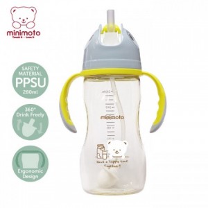 Minimoto PPSU彎彎自動吸管杯280ml