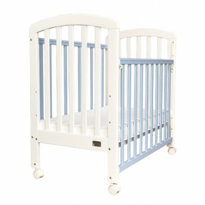 Baby Star Medi嬰兒木床(包括3” 床褥) –粉藍色