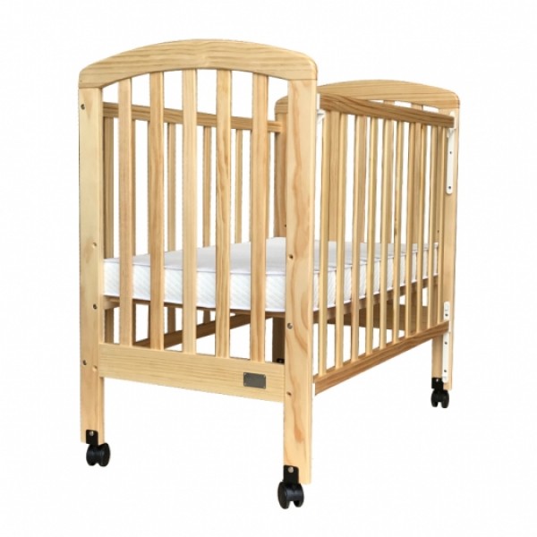 Baby Star Medi嬰兒木床(包括3” 床褥) – 原木色