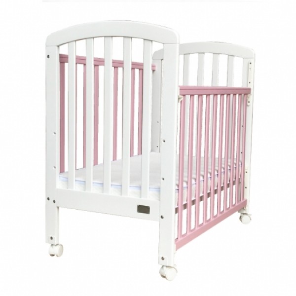 Baby Star Medi嬰兒木床(包括3” 床褥) –粉紅色 / 紐西蘭松木