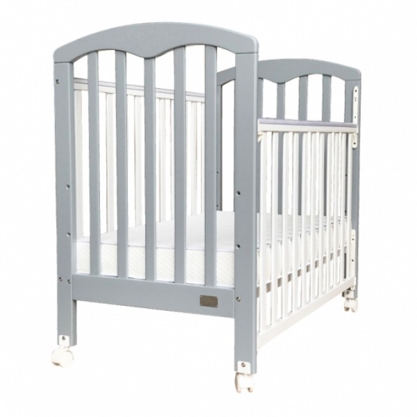 Baby Star Cozzi 嬰兒木床(包括4”床褥) – 灰色 / 歐洲櫸木