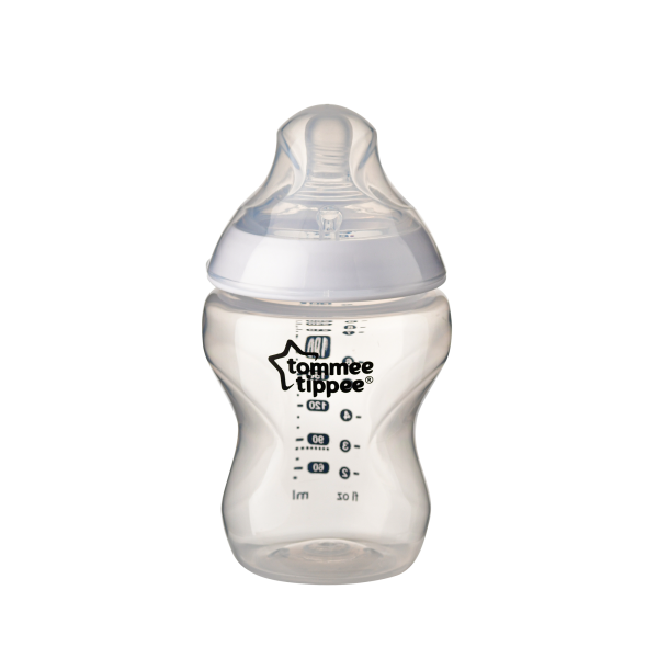 Tommee Tippee Closer to Nature® 260ml PP 奶瓶 (配新乳感超柔軟中流量奶嘴)