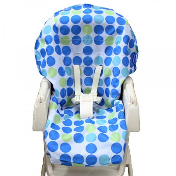 California Bear 防水餐椅保護墊 –藍泡泡 (Waterproof High Chair Protector – Blue Bubble)
